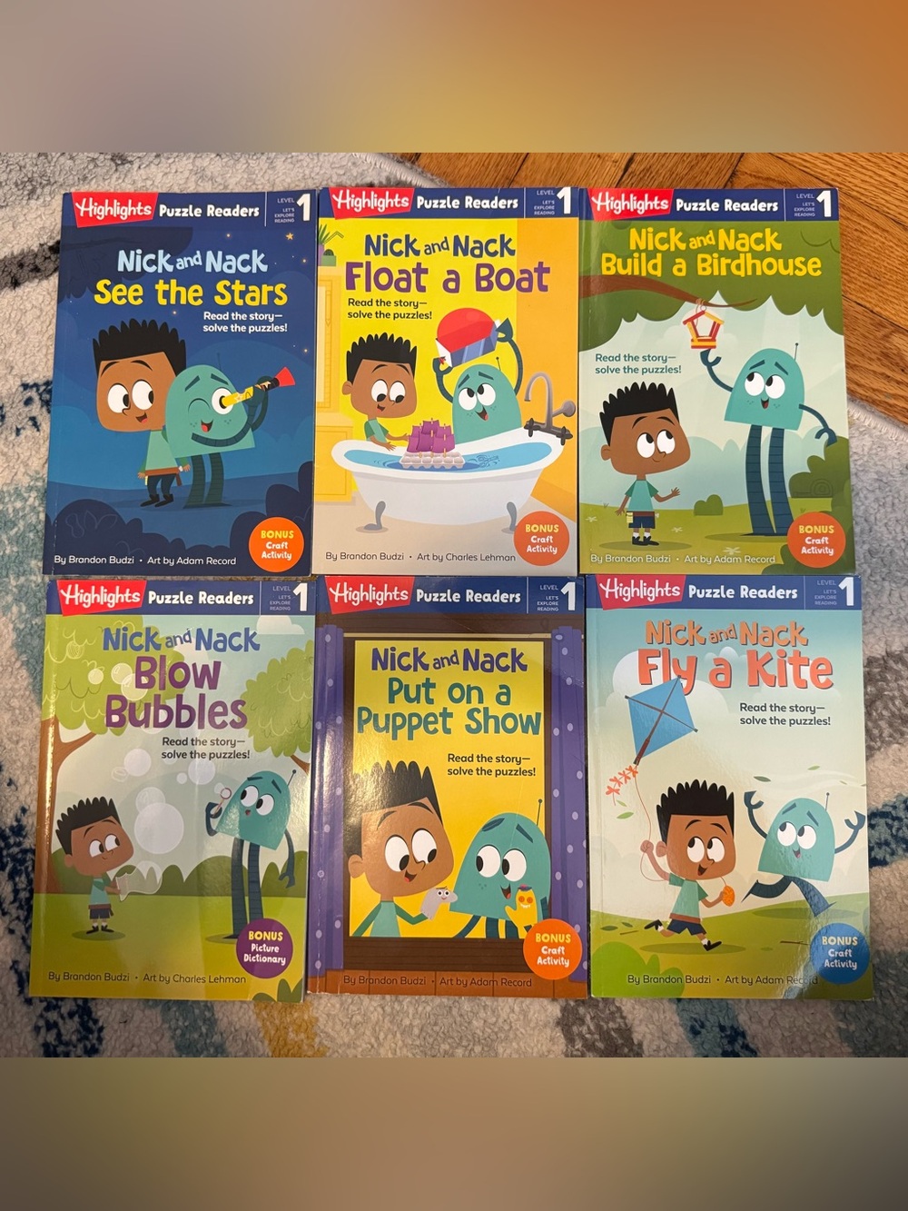 Highlights Puzzle Readers Nick and Nack Series 6 books